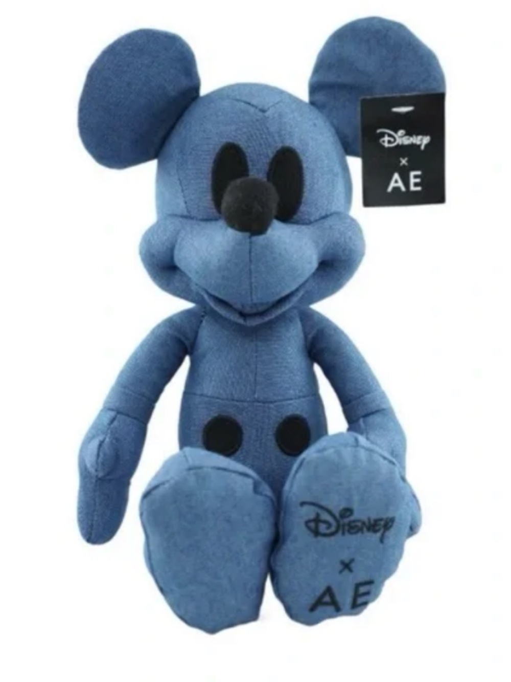 Disney x American Eagle Mickey Mouse Denim Plush 12” | Blue Collectible
